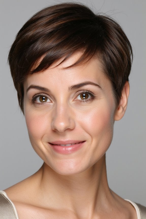 29+ Most Flattering Pixie Cuts for Oval Face Shapes in 2025 2 classic pixie with bangs