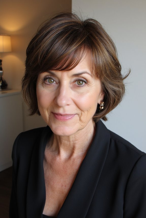 15+ Stylish Short Shaggy Haircuts for Women Over 40 in 2025 2 classic shag with bangs