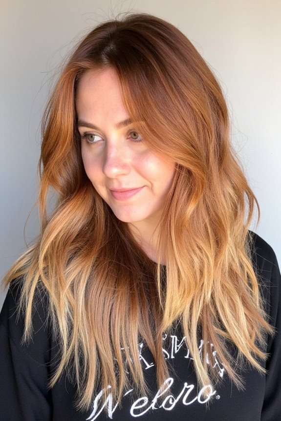 Top 40+ Short, Ombre Hair Color Ideas Trending Now in 2025 63 copper blonde ombre waves