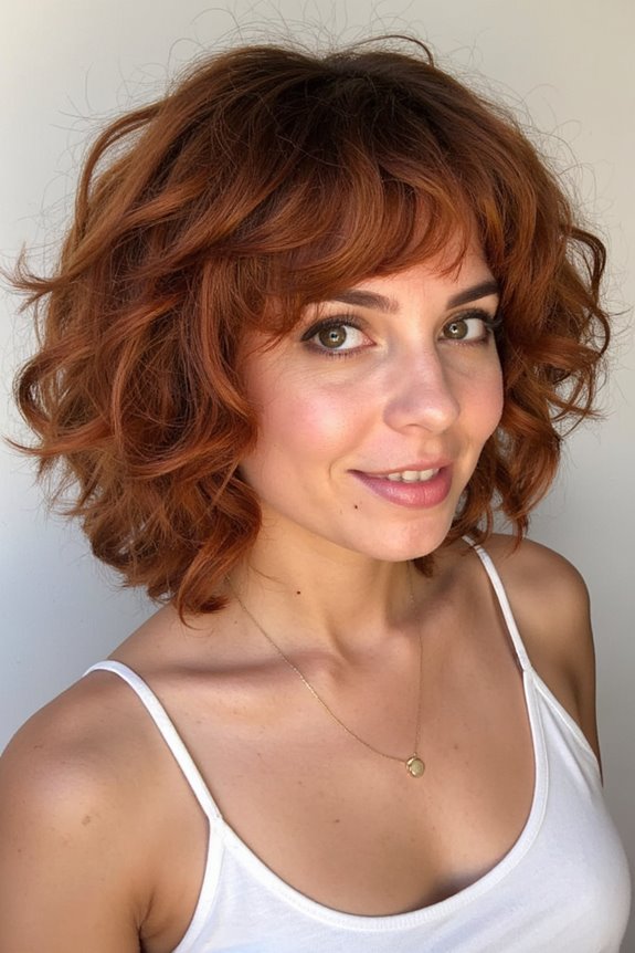 16+ Best Short Hair With Highlights in 2025 18 copper highlights enhance curls