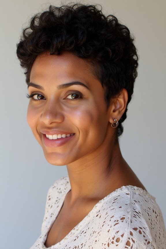 21+ Flattering Short Haircut Ideas for Full Faces to Look Thinner in 2025 38 curly afro short cut