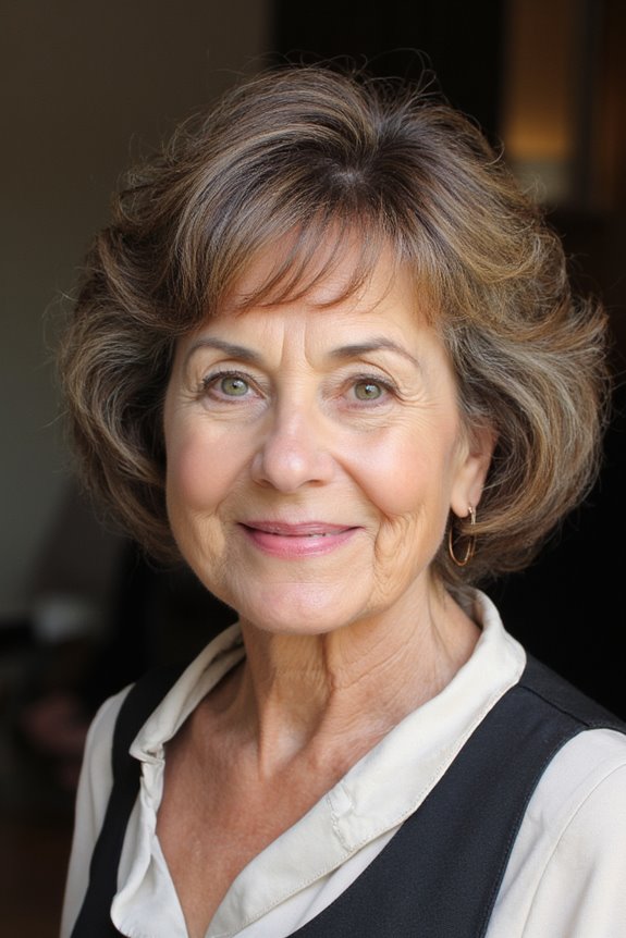 15+ Stylish Short Bob With Bangs Ideas for Older Women in 2025 18 curly bob with bangs