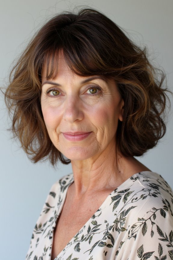 41+ Easy and Stylish Short Bobs With Bangs for Women Over 60 in 2025 130 curly bob with blunt bangs