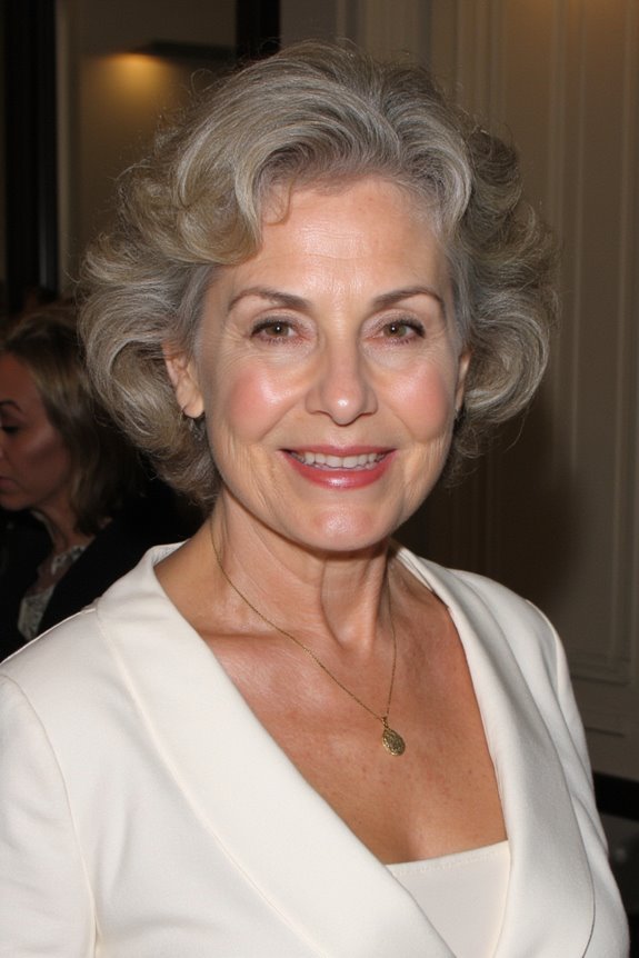 31+ Stylish Short, Curly Hairstyles for Older Women in 2025 110 curly bob with center part
