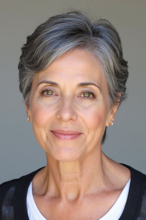 38+ Gorgeous Short Hairstyles for Women in Their 60S With Grey Hair in 2025 120 curly ends enhance elegance