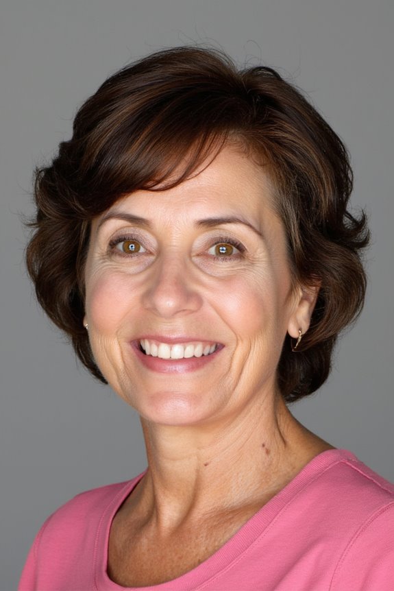 29+ Slimming Short Hairstyles for Women Over 50 With Round Faces in 2025 33 curly layered hairstyle for women