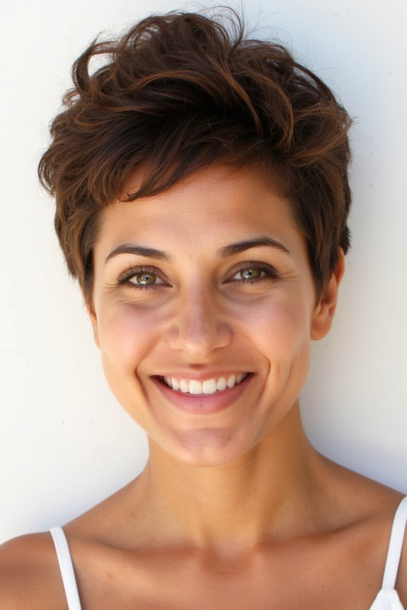 35+ Cutest Curly Pixie Cut Ideas & How to Choose A Flattering One 102 curly pixie for diamonds