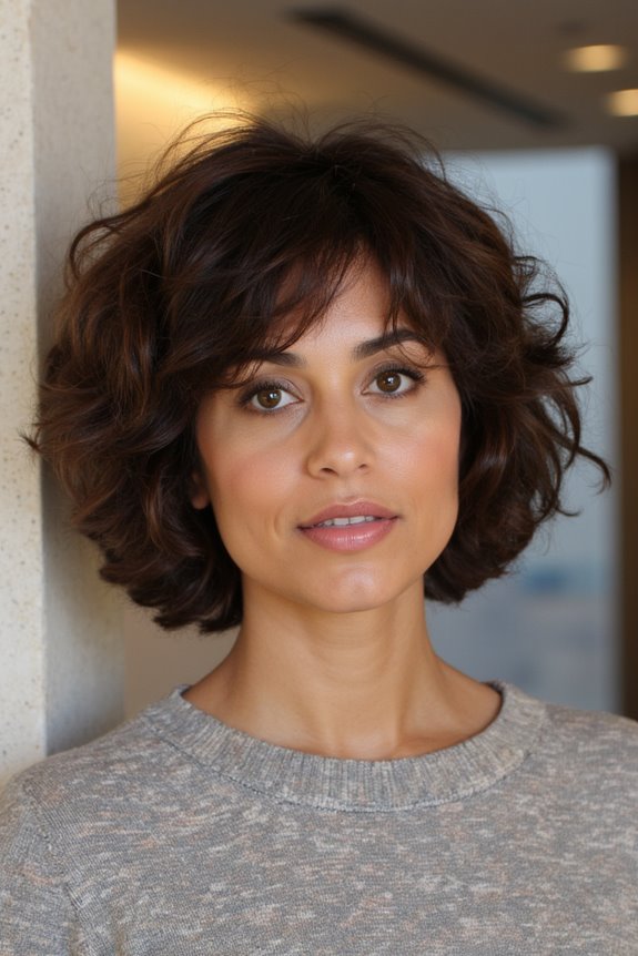 These 34+ Short Shaggy Bob Haircuts Are The On-Trend Look Right Now in 2025 22 curly shaggy bob layers