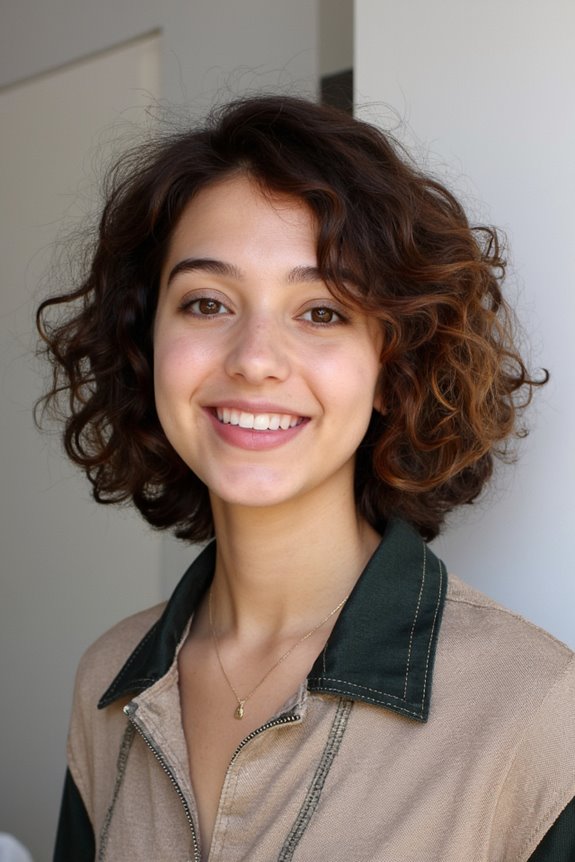 Chin-Length Haircuts in 2025 Are In! 45+ Irresistible Ways to Get It 123 defined curls for chin length