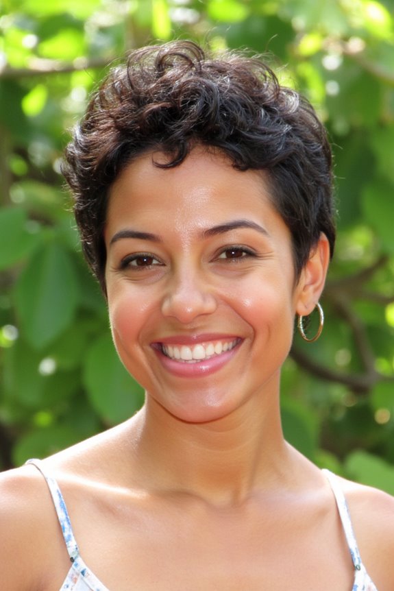 35+ Cutest Curly Pixie Cut Ideas & How to Choose A Flattering One 57 defined curls for pixie