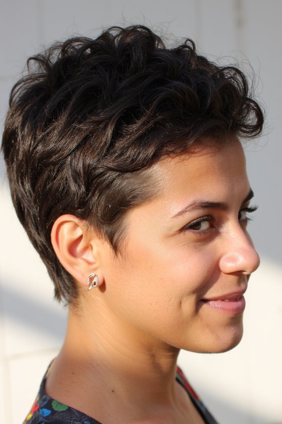 35+ Cutest Curly Pixie Cut Ideas & How to Choose A Flattering One 130 defined edges enhance curls