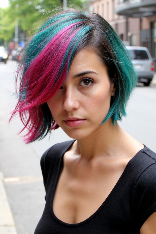 36+ Short Asymmetrical Bob Hairstyles Trending in 2025 9 dynamic layered asymmetrical bob