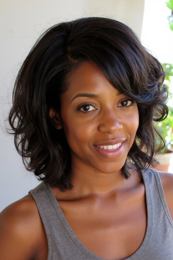 15+ Bussin Short Bob Hairstyles for Black Women in 2025 18 dynamic textured layered bob