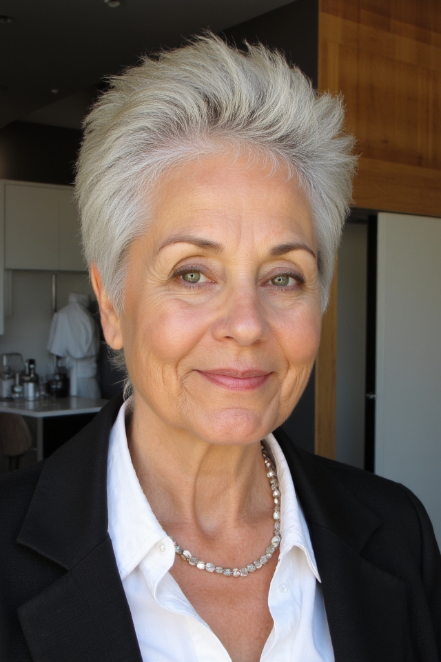 50+ Fabulous Short Haircuts Women Over 60 Are Getting in 2025 142 dynamic youthful feathered pixie