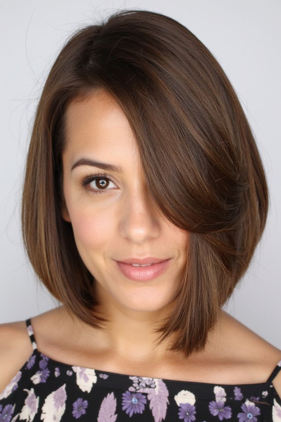 23+ Flattering Short Haircuts for Oval Faces in 2025 7 edgy asymmetrical bob styling