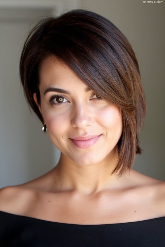 16+ Amazing Examples of Short Dark Brown Hair in 2025 11 edgy asymmetrical short hairstyle