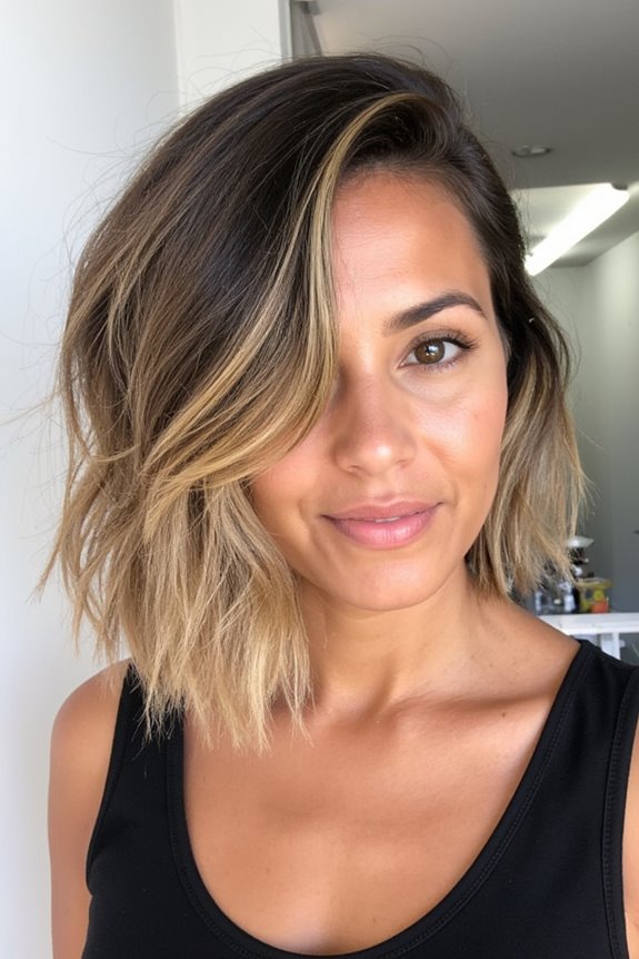 30+ Short Wavy Bob Haircuts Trending Right Now in 2025 14 edgy asymmetrical wavy bob