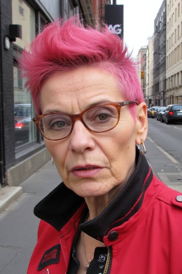 36+ Incredible Short "Choppy" Haircuts for Women Over 60 in 2025 22 edgy choppy mohawk style