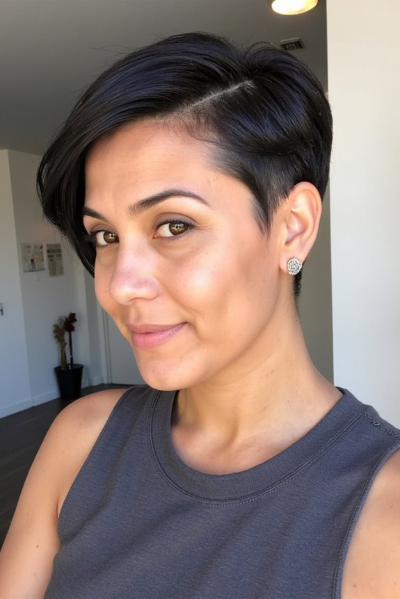 25+ Undercut Pixie Bob Haircuts To Consider for a Short & Easy Cut to Style in 2025 22 edgy feminine hairstyle balance