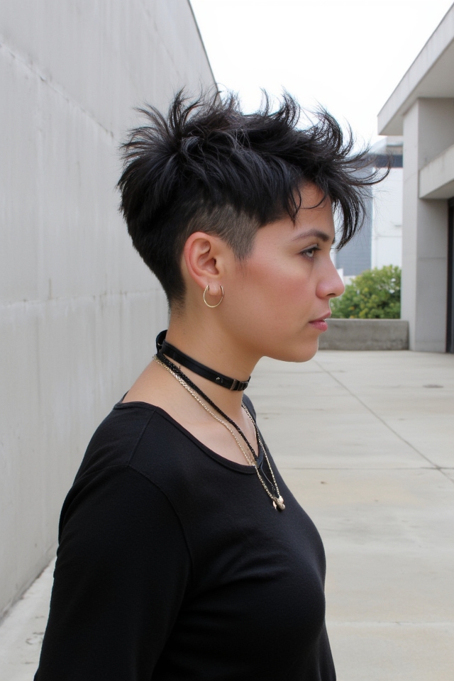 50+ Bixie Haircut Examples Trending Right Now 7 edgy pixie bob with undercut