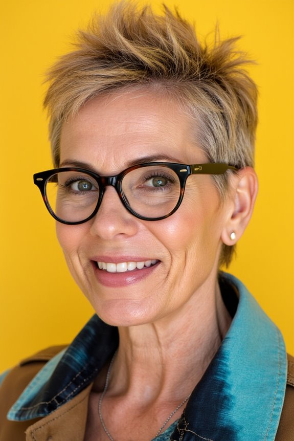 31+ Best Short Hairstyles for Women Over 50 With Glasses in 2025 71 edgy pixie hairstyle glasses