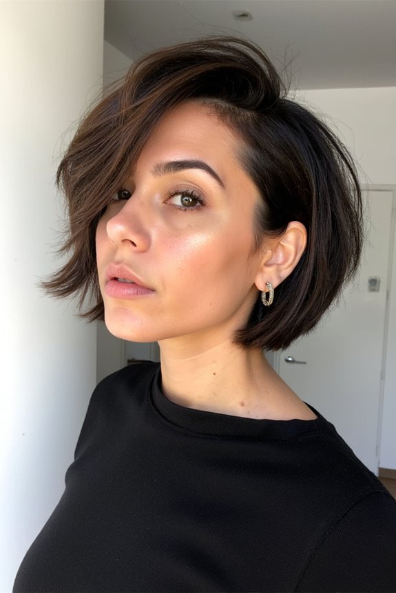 25+ "Shattered Bob" Haircuts to Totally Get in 2025 35 edgy razor cut bob hairstyle