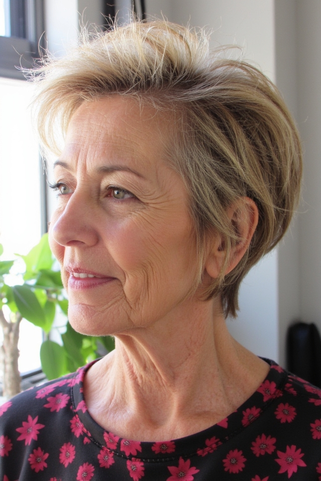 27+ Short Spiky Haircuts for Women Over 60 With Sass in 2025 49 edgy tapered bob hairstyle