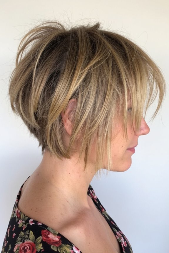 32+ Cutest Short Shaggy Haircuts for Fine Hair to Look Fuller in 2025 47 edgy textured bob hairstyle