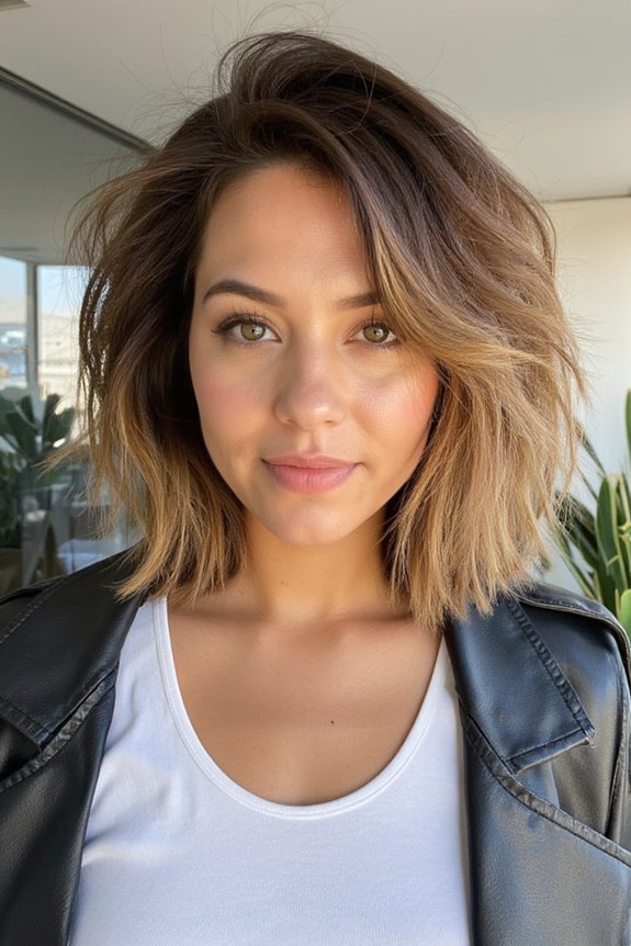 30+ Short Wavy Bob Haircuts Trending Right Now in 2025 108 edgy textured wavy bob