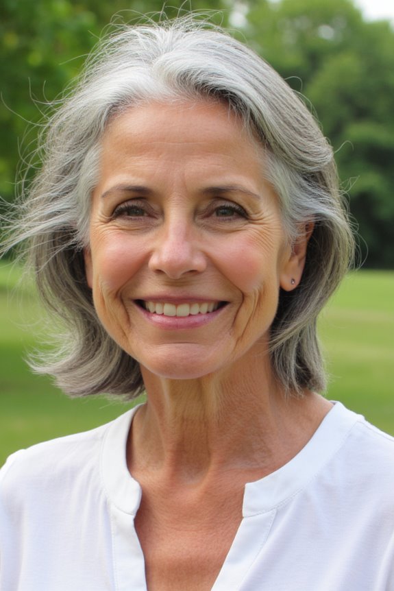 40+ Stunning Chin-Length Hairstyles Every Woman Over 60 Should Try in 2025 146 effortless chin length windblown hairstyle