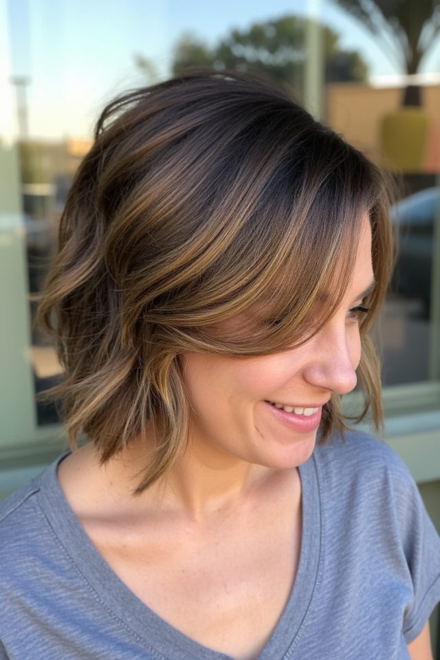 50+ Fantastic Short to Medium Layered Haircuts for That In-Between Length 2025 78 effortless layered wave hairstyle