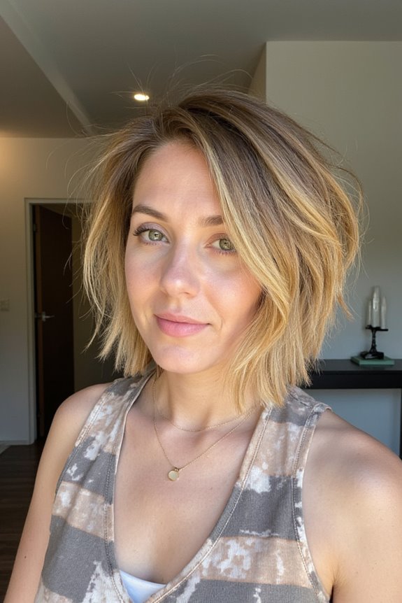47+ Trendy Short Bob Haircuts & Hairstyles Women Are Getting in 2025 162 effortless messy bob styling