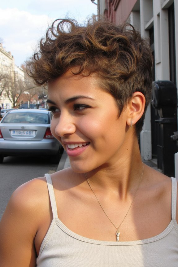 35+ Cutest Curly Pixie Cut Ideas & How to Choose A Flattering One 38 effortless messy curly pixie