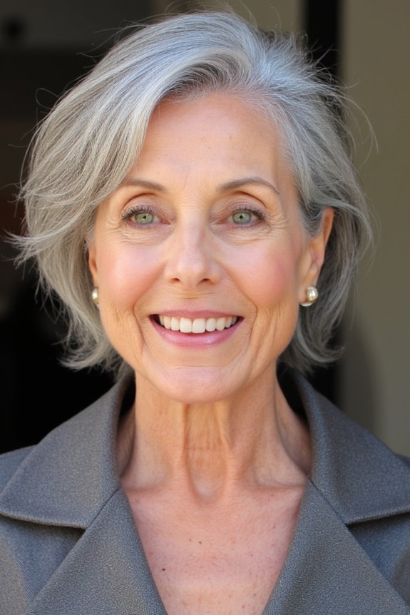 40+ Stunning Chin-Length Hairstyles Every Woman Over 60 Should Try in 2025 95 effortless short tousled bob