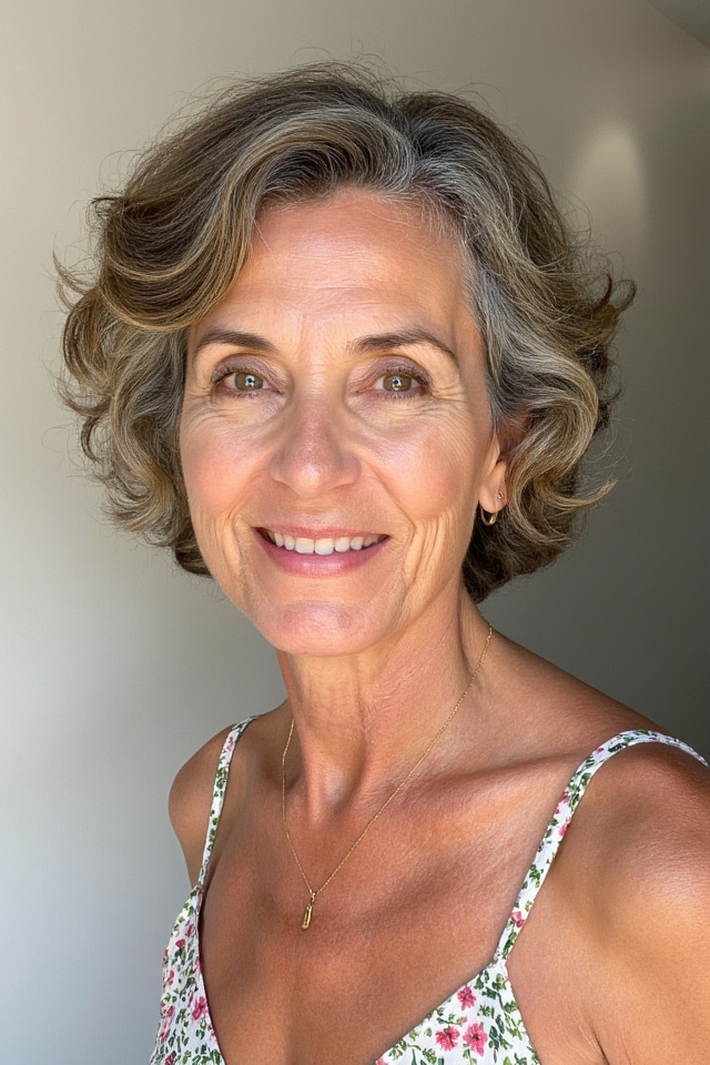 50+ Fabulous Short Haircuts Women Over 60 Are Getting in 2025 7 effortless soft curly style