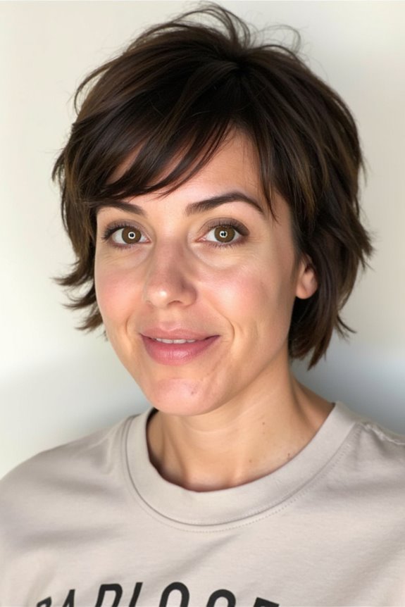 37+ Best Ways to Wear Curtain Bangs With Short Hair in 2025 100 effortless textured short hairstyle