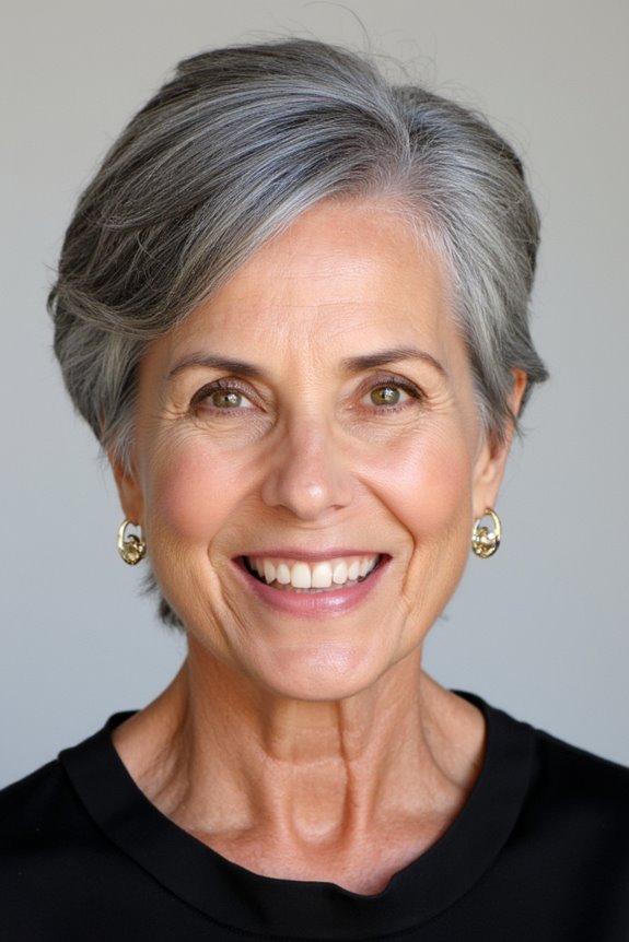 25+ Ladies Over 60 With a Round Face Show How to Rock Short Haircuts in 2025 33 effortless tousled wave hairstyle