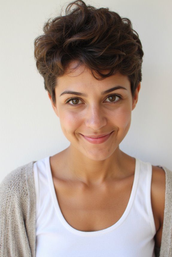 34+ Low-Maintenance Pixie Cuts That Are Still Super Cute in 2025 14 effortlessly chic curly pixie