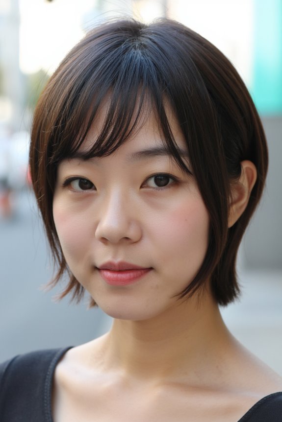 The Top 18+ Short Haircuts For Asian Girls Trending in 2025 38 effortlessly chic curtain bangs