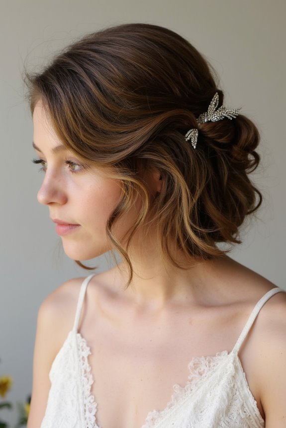32+ Cute & Easy Updos for Short Hair for Special Occasions in 2025 91 effortlessly chic loose waves