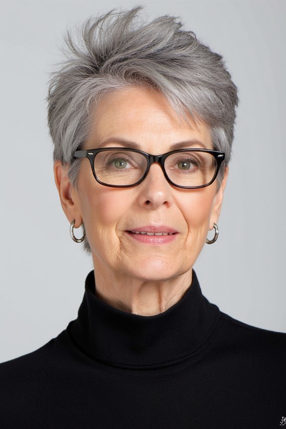 32+ Perfect Pixie Cuts for Women Over 60 With Glasses for 2025 21 effortlessly chic tousled pixie