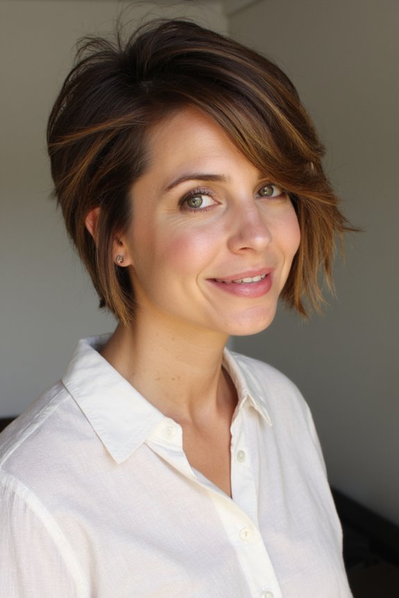 21+ Flattering Short Haircut Ideas for Full Faces to Look Thinner in 2025 24 effortlessly edgy shag haircut