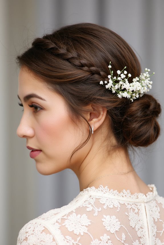 34+ Gorgeous Short Wedding Hairstyles and Bridal Hair Ideas in 2025 26 elegant braided crown hairstyle
