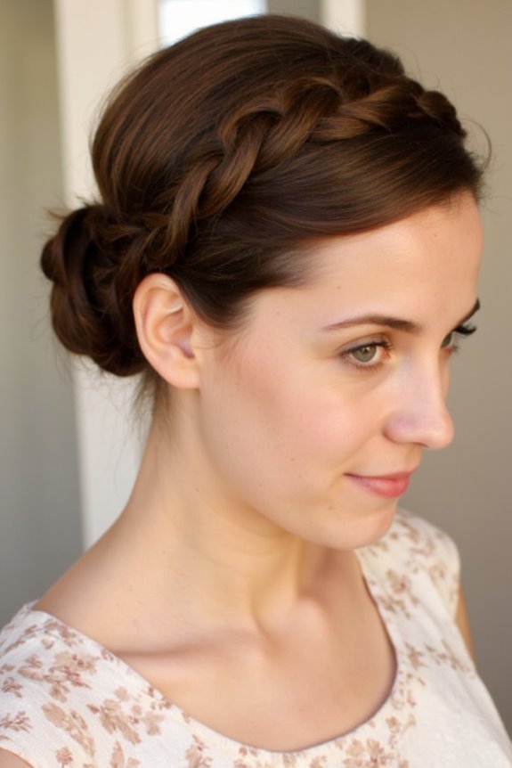 32+ Cute & Easy Updos for Short Hair for Special Occasions in 2025 71 elegant braided headband styles