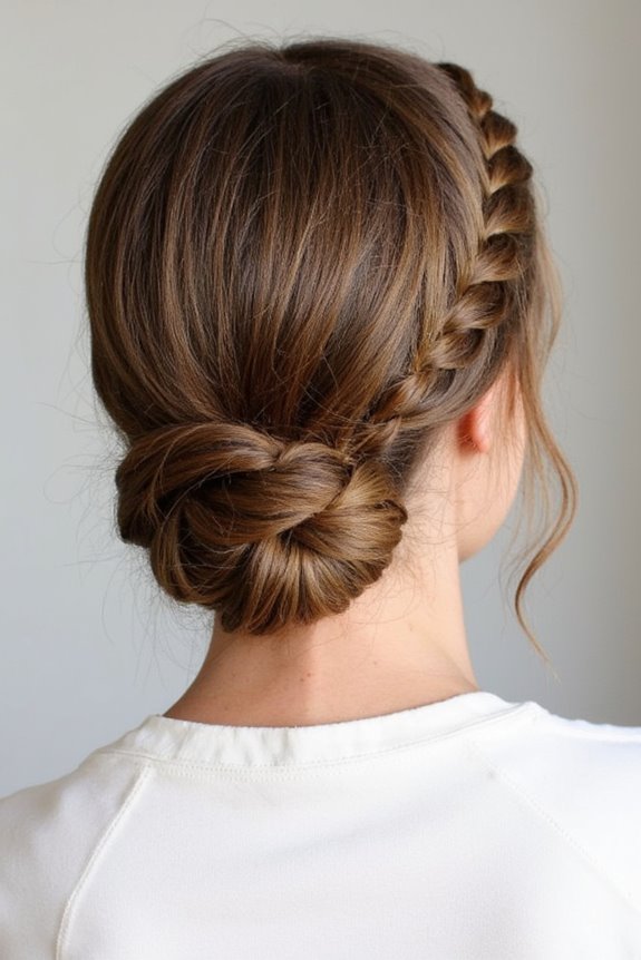 34+ Cutest Braids for Short Hair in 2025 71 elegant braided low bun