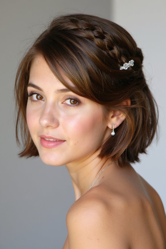 1 Prom Hairstyle for Short Hair Is Here (+35 More) in 2025 76 elegant braided side sweep