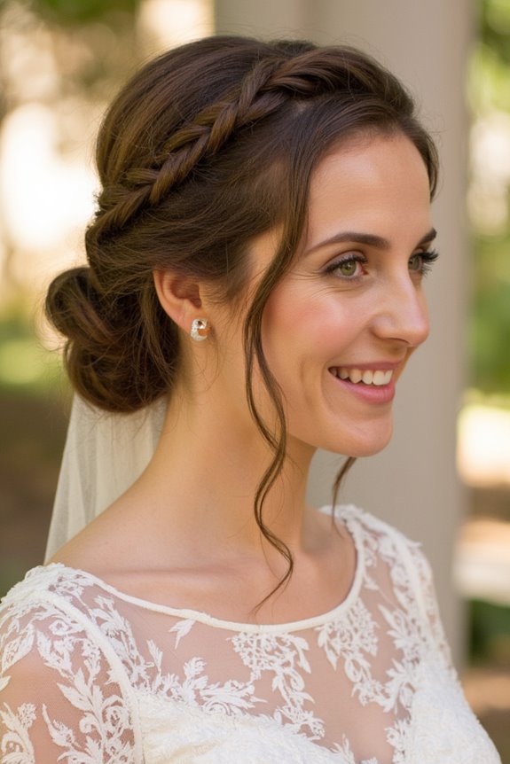 34+ Gorgeous Short Wedding Hairstyles and Bridal Hair Ideas in 2025 52 elegant twisted bun hairstyle