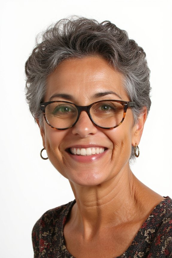 31+ Best Short Hairstyles for Women Over 50 With Glasses in 2025 28 embrace natural curly hairstyles