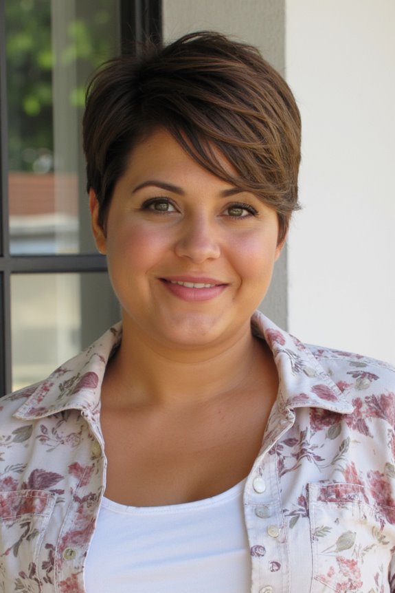 15+ Flattering Pixie Haircuts for Plus-Size Women in 2025 44 face framing pixie cut elegance
