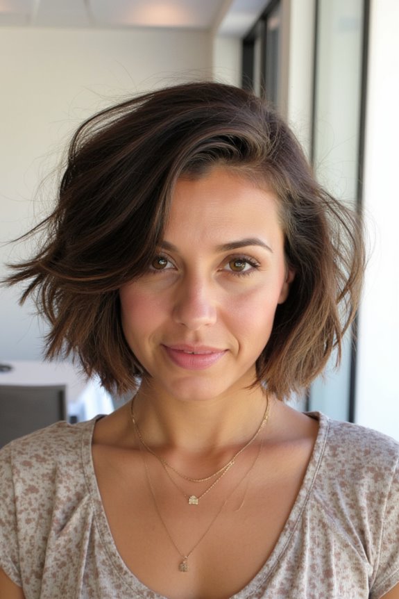 These 34+ Short Shaggy Bob Haircuts Are The On-Trend Look Right Now in 2025 98 feathered bangs for shaggy bob